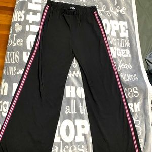 Black High Waisted Track Pants